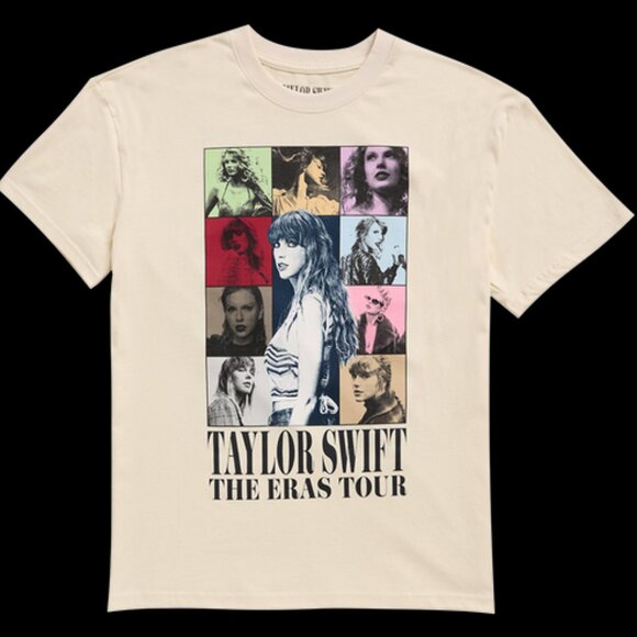 Taylor Swift | The Eras International Tour Beige T-Shirt | size M - Picture 1 of 6
